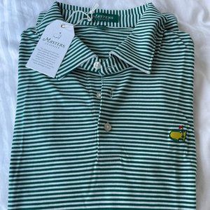 2023 The Masters Classic Green Performance Golf Polo Shirt (NWT)